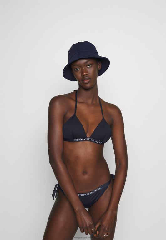 سماء الصحراء Tommy Hilfiger بيكيني علوي ثابت بشعار صلب ومثلث 446448634