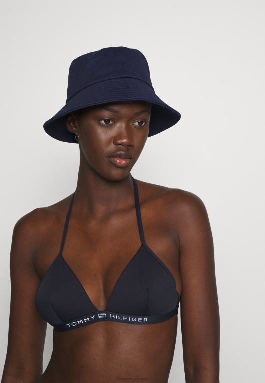 سماء الصحراء Tommy Hilfiger بيكيني علوي ثابت بشعار صلب ومثلث 446448634