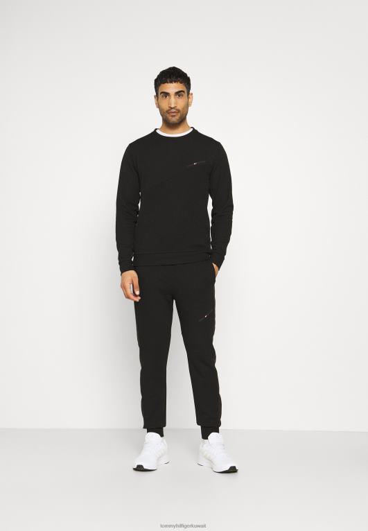 أسود Tommy Hilfiger منعت قيعان رياضية بانت تيري 446448658