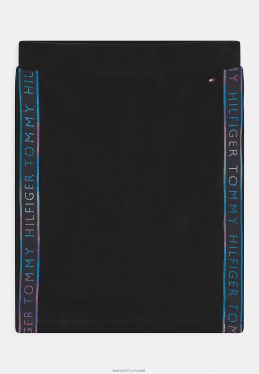 أسود Tommy Hilfiger تنورة الشريط تنورة صغيرة 446448660