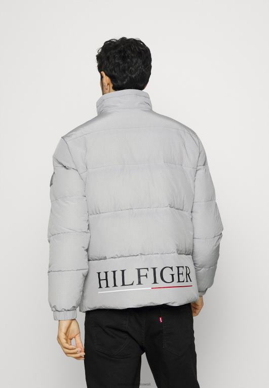 الحديد الرمادي Tommy Hilfiger سترة شتوية بغطاء للرأس عالية الكتلة 446448708