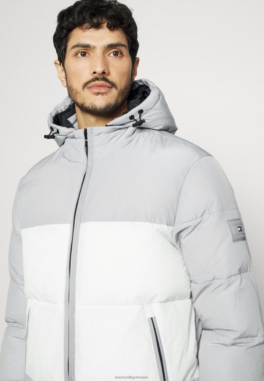 الحديد الرمادي Tommy Hilfiger سترة شتوية بغطاء للرأس عالية الكتلة 446448708