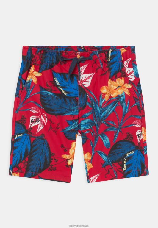 أحمر Tommy Hilfiger شورت بطباعة استوائية 446448735