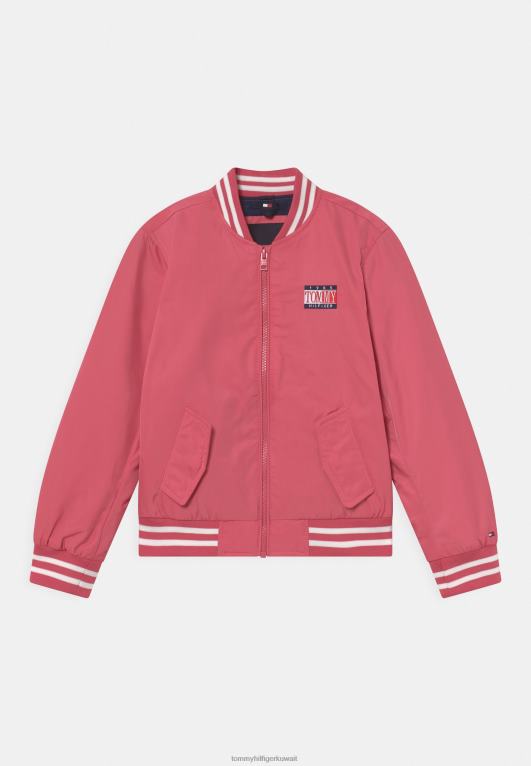 البطيخ العميق Tommy Hilfiger سترة بومبر للجنسين لا تتأثر بمرور الزمن 446448748