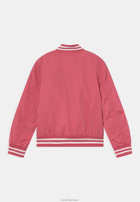 البطيخ العميق Tommy Hilfiger سترة بومبر للجنسين لا تتأثر بمرور الزمن 446448748