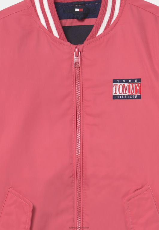 البطيخ العميق Tommy Hilfiger سترة بومبر للجنسين لا تتأثر بمرور الزمن 446448748