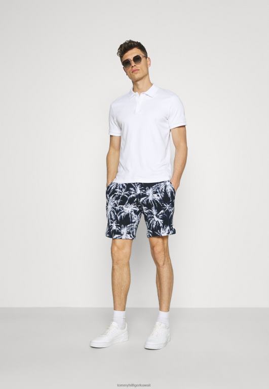 سماء الصحراء Tommy Hilfiger شورت بروكلين تيري بطباعة النخيل 446448755