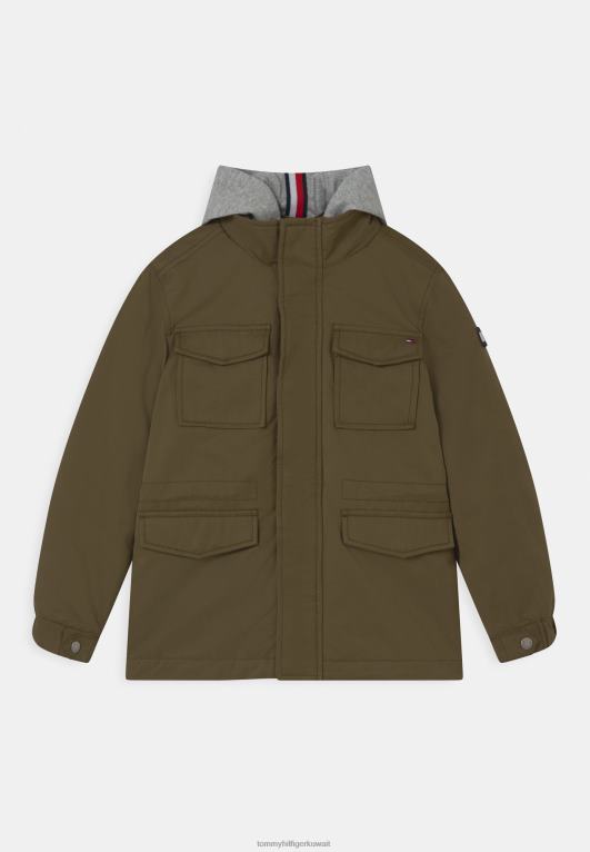 شجرة زيتون Tommy Hilfiger سترة الشتاء الميدانية 446448809