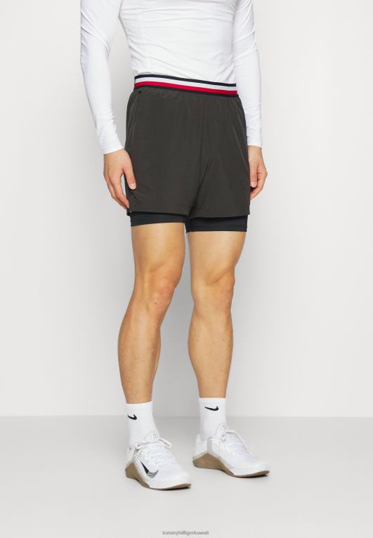 أسود Tommy Hilfiger السراويل الرياضية القصيرة 446448817