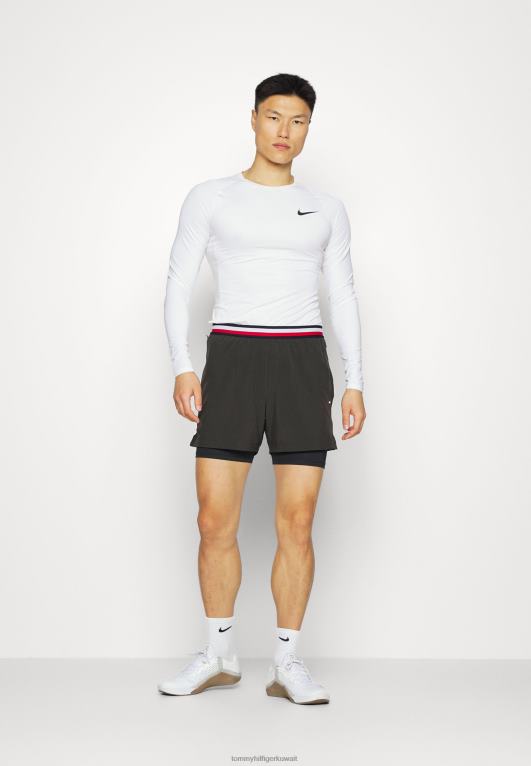أسود Tommy Hilfiger السراويل الرياضية القصيرة 446448817
