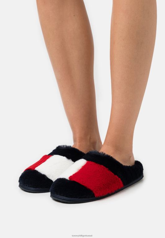 احمر ابيض ازرق Tommy Hilfiger شبشب منزلي أساسي أحمر/أبيض/أزرق 446448828