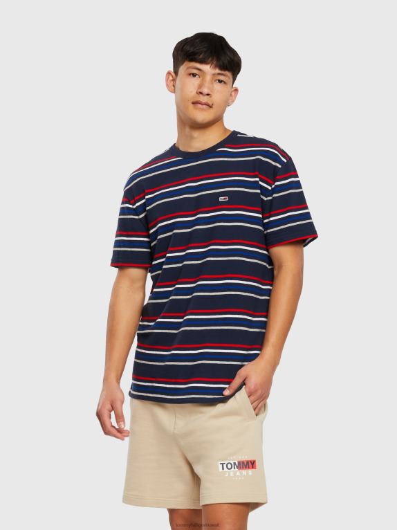 شريط الشفق البحرية Tommy Hilfiger تي شيرت كريب مخطط 44644883