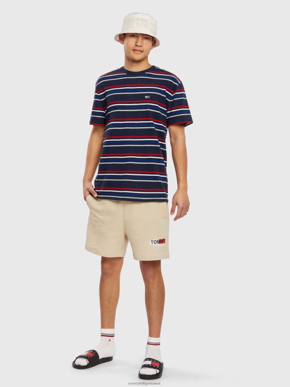 شريط الشفق البحرية Tommy Hilfiger تي شيرت كريب مخطط 44644883