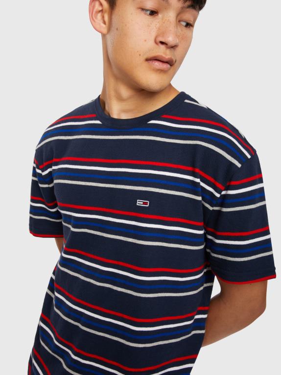شريط الشفق البحرية Tommy Hilfiger تي شيرت كريب مخطط 44644883