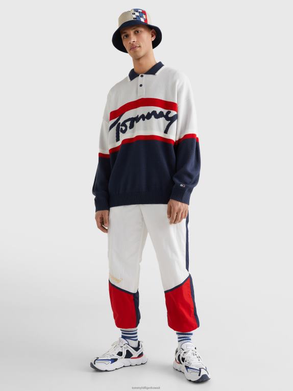 الشفق البحرية/متعددة Tommy Hilfiger كنزة بولو تحمل شعار التوقيع 44644884