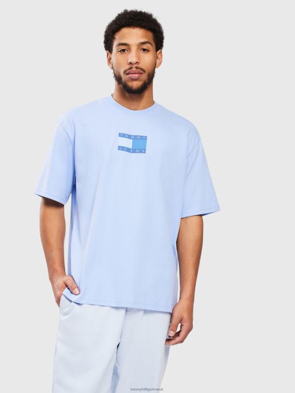 الأزرق المعتدل Tommy Hilfiger تيشيرت بشعار خلفي 44644885
