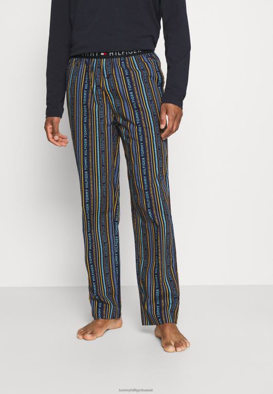 أزرق Tommy Hilfiger قيعان بيجامة بانت الأصلية 446448861
