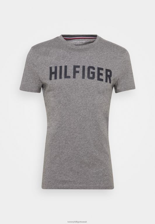 هيذر رمادي متوسط Tommy Hilfiger تيشيرت بيجامة أصلي 446448894