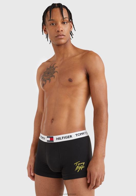 أسود Tommy Hilfiger السراويل طباعة الجذع 446448910