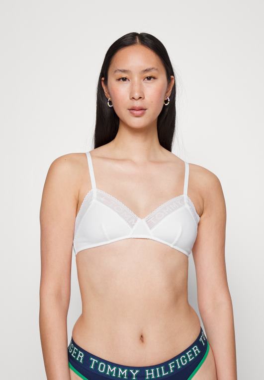 أبيض Tommy Hilfiger حمالة صدر مثلثة غير مبطنة 446448920