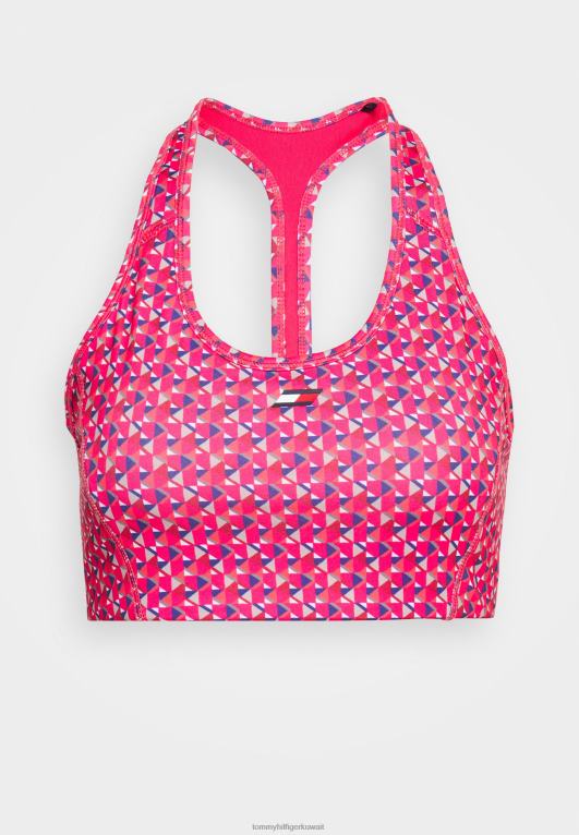 جزيرة صغيرة جغرافية وردية اللون Tommy Hilfiger حمالة صدر رياضية متوسطة الكثافة ودعم متوسط 446448921