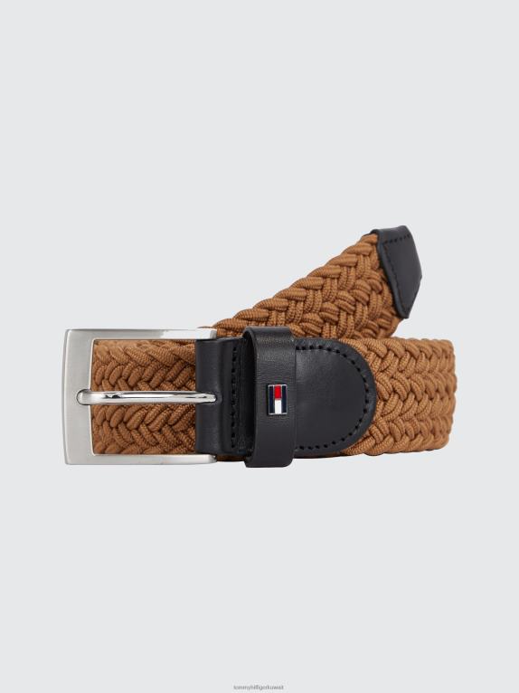 الكاكي الصحراوي Tommy Hilfiger حزام مضفر مطاطي 44644894