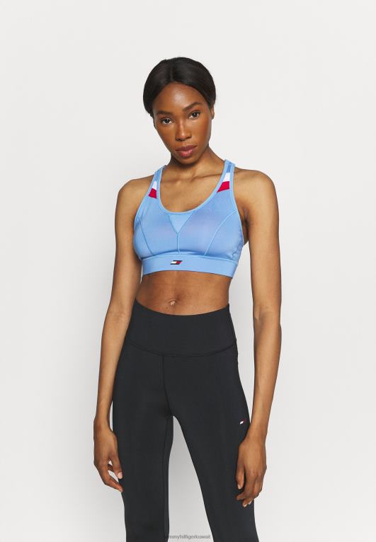 أزرق Tommy Hilfiger حمالة صدر رياضية ذات كتلة عالية × ظهر 446448948