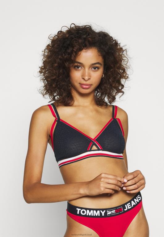 سماء الصحراء Tommy Hilfiger حمالة صدر مثلثة ذات شريط شفاف 446448955