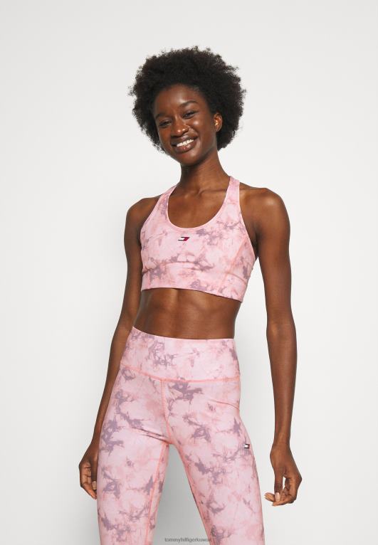 لون القرنفل Tommy Hilfiger حمالة صدر رياضية متوسطة الدعم 446448956