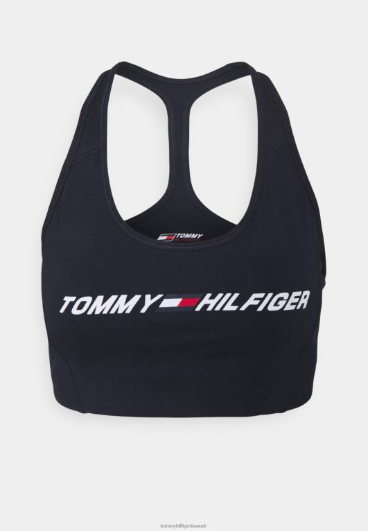 أزرق Tommy Hilfiger حمالة صدر رياضية خفيفة الوزن مع رسومات خفيفة الوزن 446448958