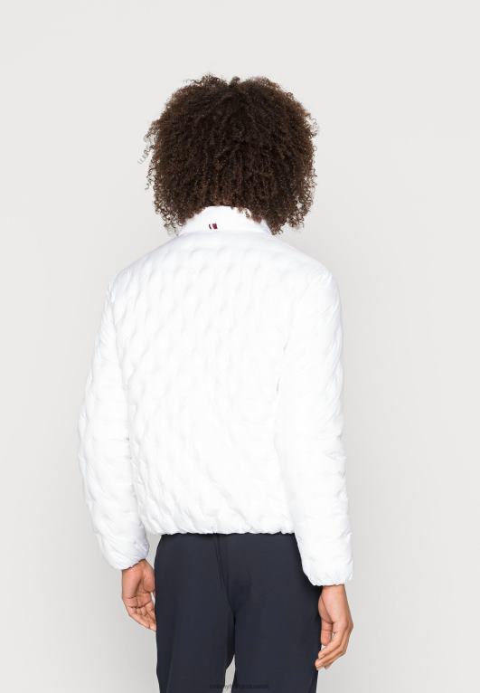 البصرية الأبيض Tommy Hilfiger نقطة التطريز سترة أسفل سترة 446448967