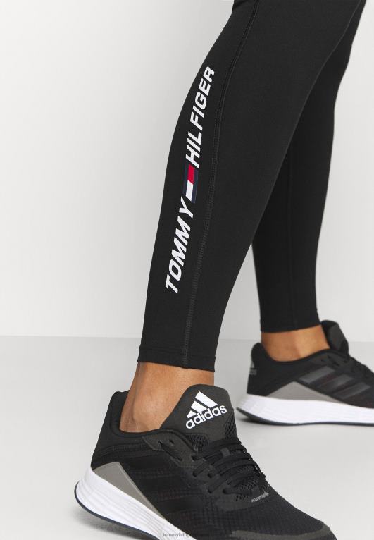 أسود Tommy Hilfiger سروال ضيق 446448970