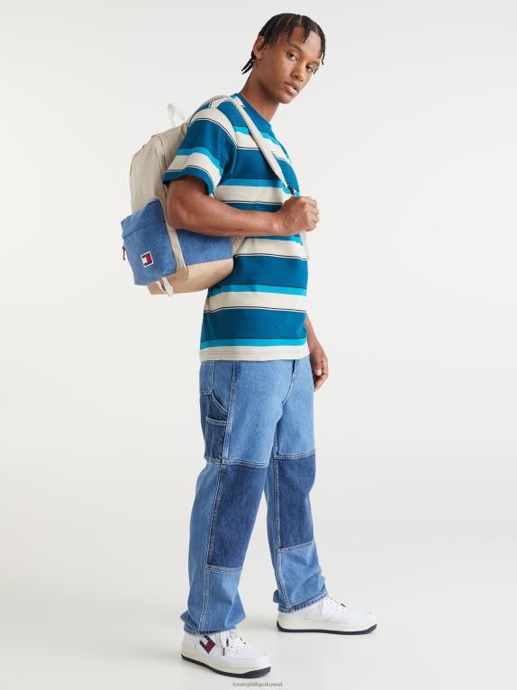 رمل السافانا/الدنيم Tommy Hilfiger حقيبة ظهر قبة الكلية 44644912