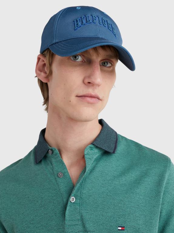 قفص الاتهام الأزرق Tommy Hilfiger قبعة مطرزة بشعار الماركة 44644915