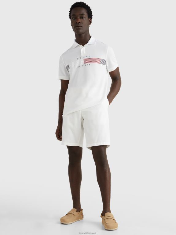 أبيض Tommy Hilfiger شعار بولو 44644951