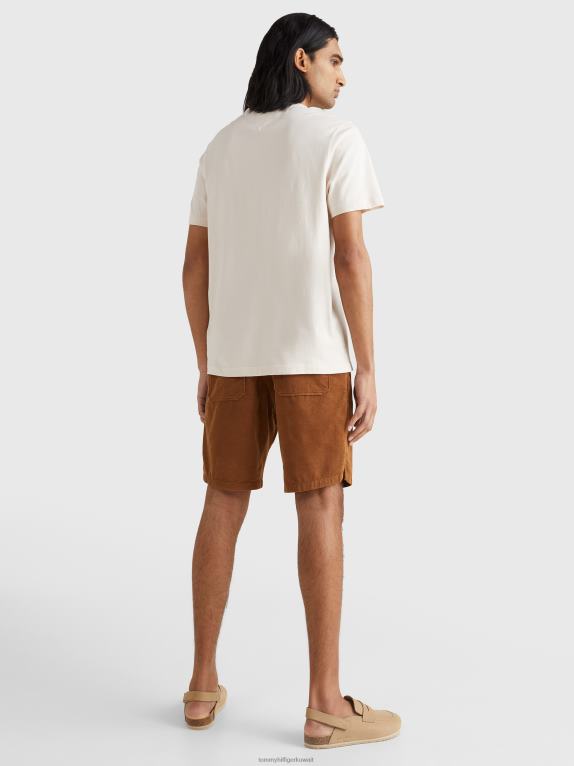 ريشة بيضاء Tommy Hilfiger تيشيرت بتطريز شعار متعدد الألوان 44644955