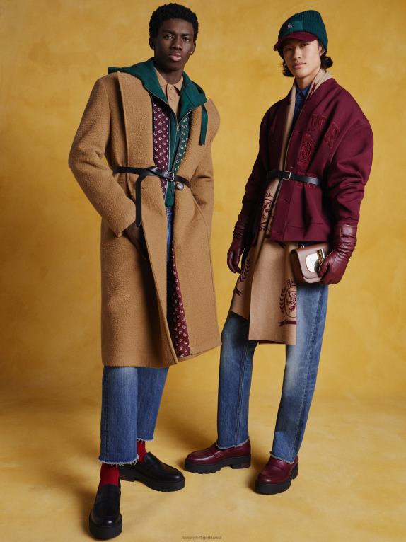 حمرة عميقة Tommy Hilfiger سترة جيرسي مزخرفة بالكريستال 44644966