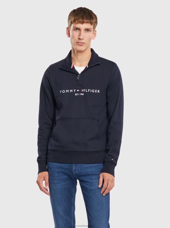 سماء الصحراء Tommy Hilfiger كنزة بشعار الماركة 44644988