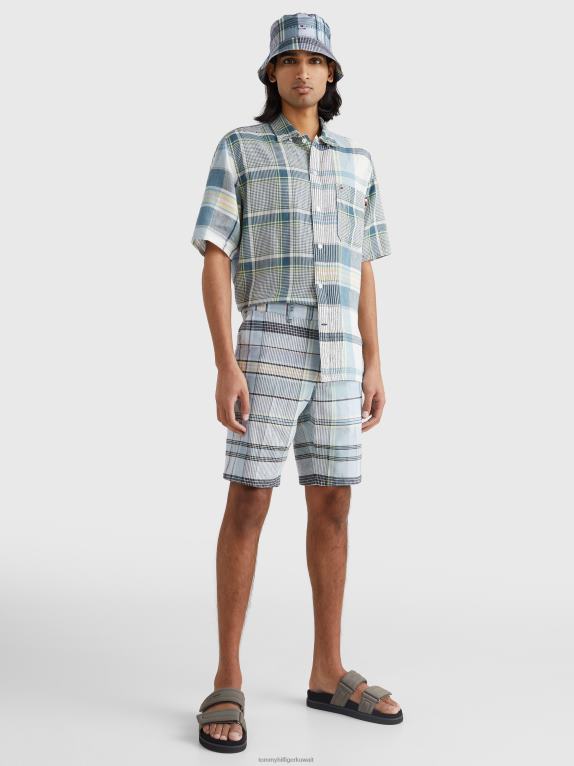 الأزرق النبيل Tommy Hilfiger هارلم شورت مدراس مريح بمربعات 44644994