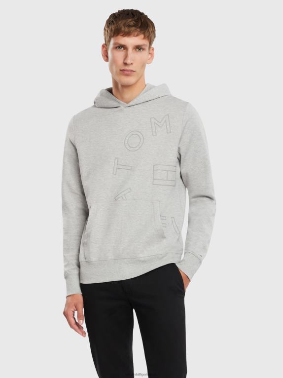 هيذر رمادي فاتح Tommy Hilfiger هودي خارج التنسيب 44644995