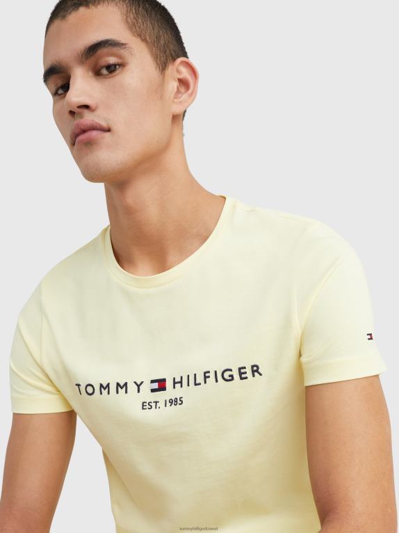 خلطة ليمون Tommy Hilfiger تي شيرت من القطن العضوي بقصة ضيقة 44644998
