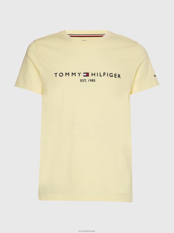 خلطة ليمون Tommy Hilfiger تي شيرت من القطن العضوي بقصة ضيقة 44644998