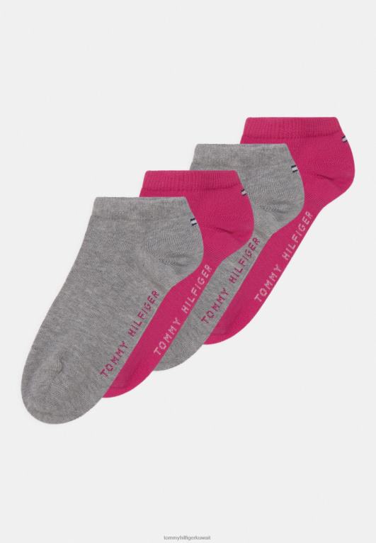 وردي/رمادي Tommy Hilfiger حذاء رياضي للأطفال مكون من 4 جوارب 446447083