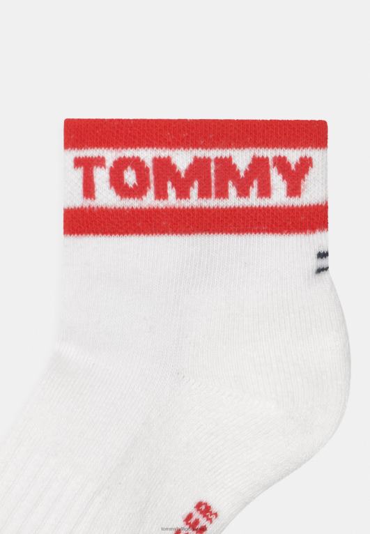 البحرية / الأحمر Tommy Hilfiger جوارب رياضية للأطفال من الجنسين مكونة من 4 قطع 446447112