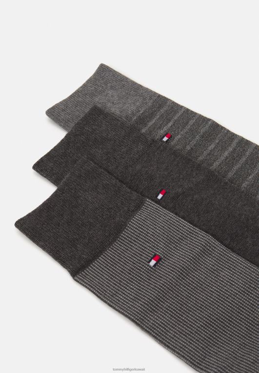 مزيج الرمادي Tommy Hilfiger صندوق هدايا رجالي مكون من 5 جوارب على شكل عين الطير 446447068