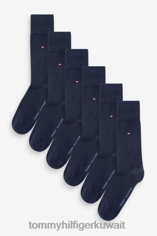 أزرق Tommy Hilfiger جوارب رجالي 6 قطع 446443171