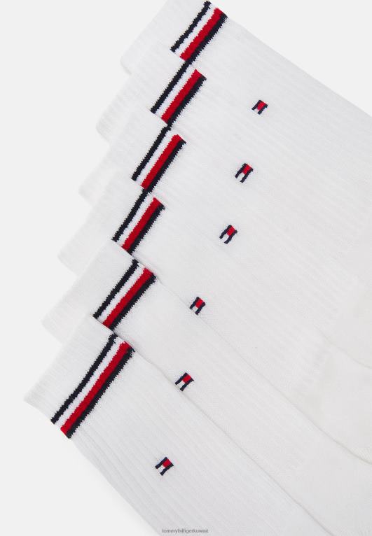 أبيض Tommy Hilfiger جوارب أيقونية للرجال، 6 قطع من الجوارب 446446873