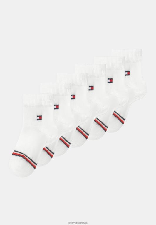 أبيض Tommy Hilfiger جوارب للأطفال للجنسين مكونة من 6 قطع 446446924