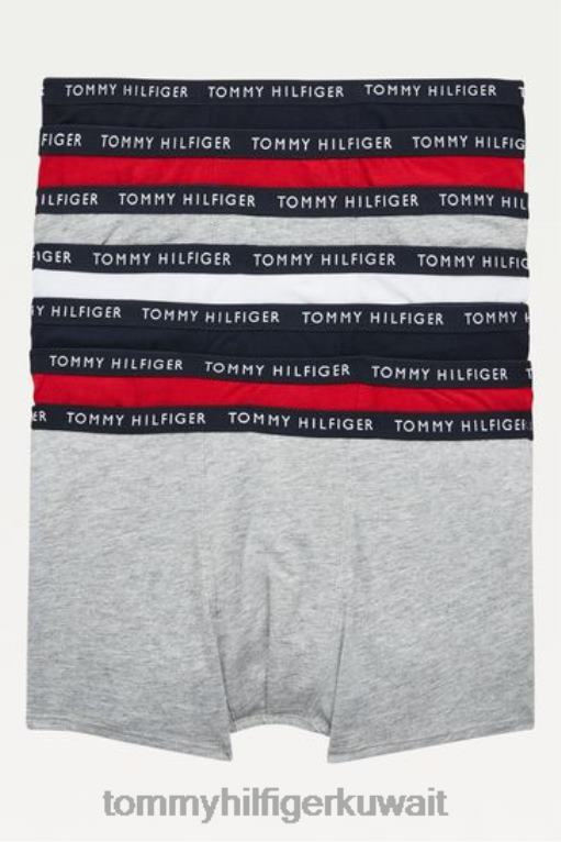 أسود + أبيض + أحمر + رمادي Tommy Hilfiger جذوع 7 حزمة 446443238