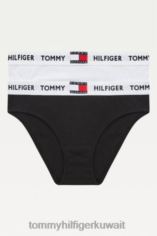 أبيض Tommy Hilfiger الفتيات الأكبر سنا 85 بيكيني القطن 2 حزمة 446443262